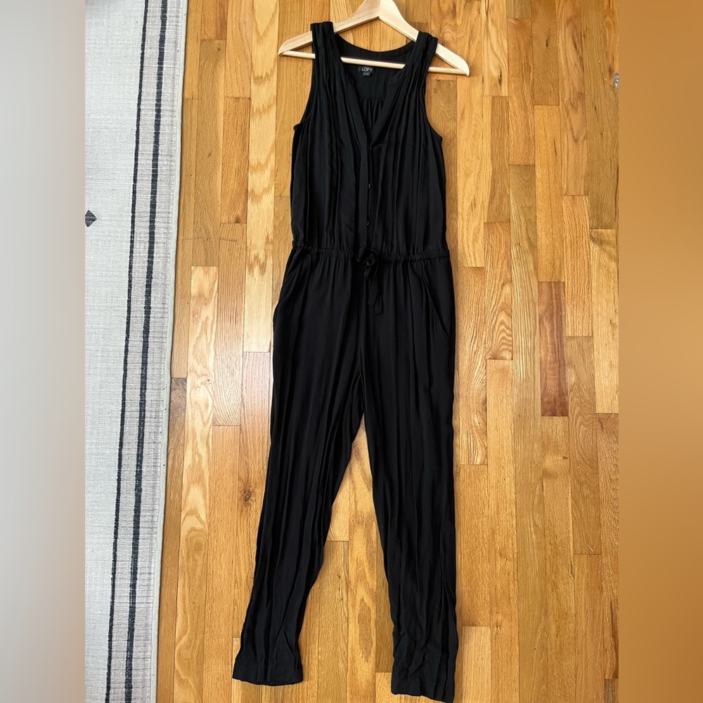 Loft black jumpsuit/romper.